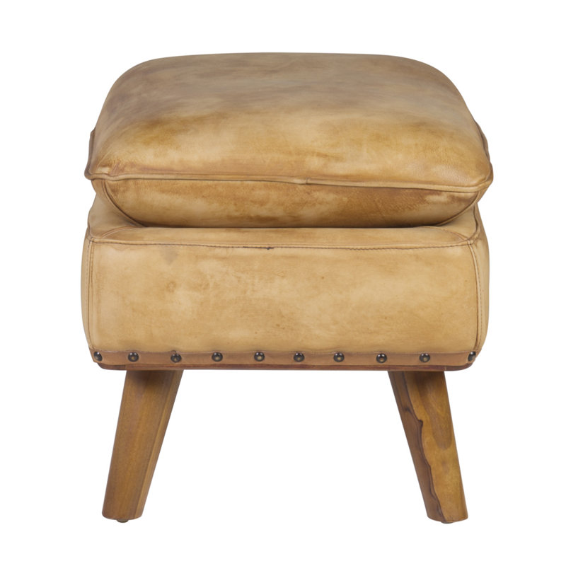 Williston Forge Hocker Hayashi aus Echtleder | Wayfair.de